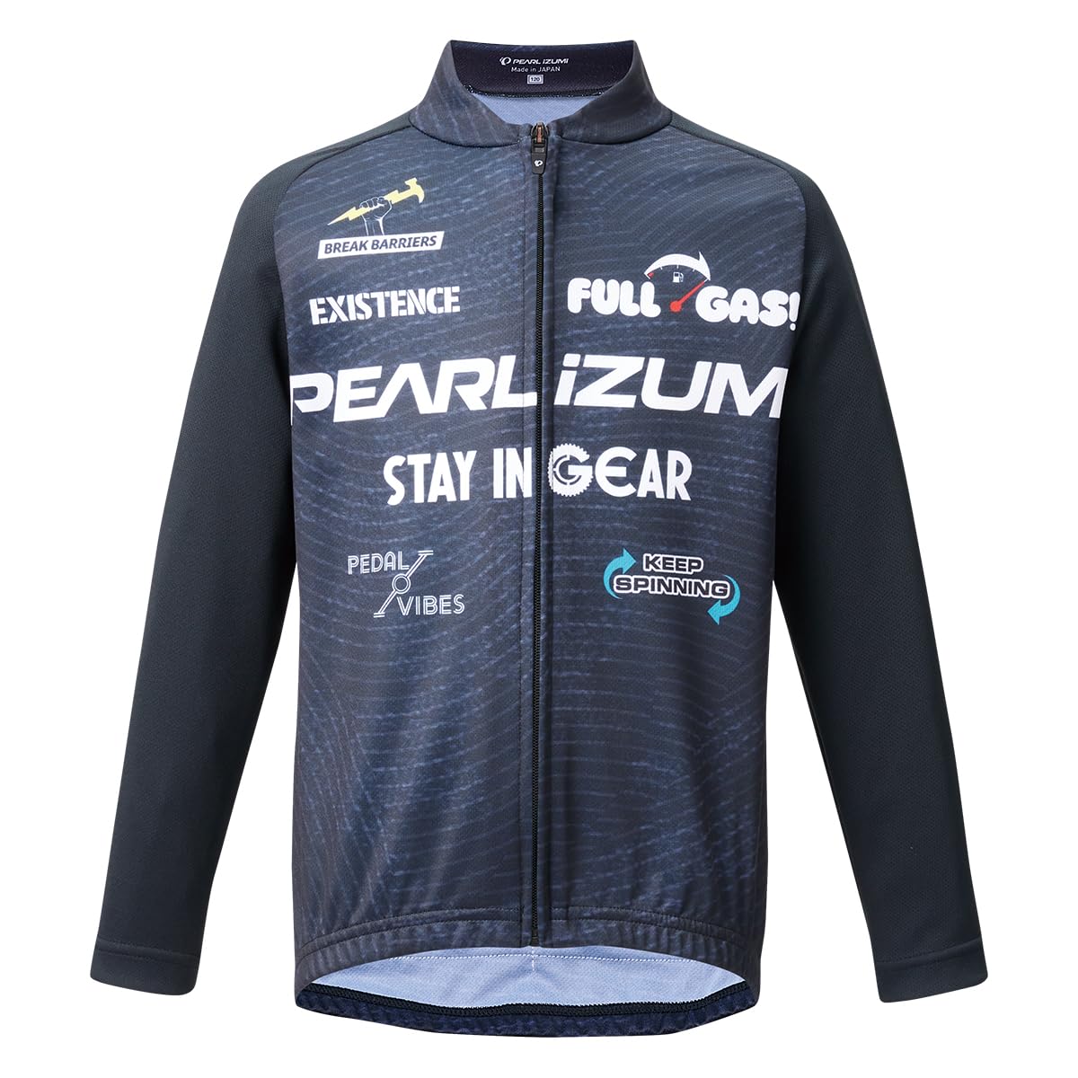 

Pearl Izumi Printed Cycling Size Pearl 140 Kids Jersey, 3, Black,