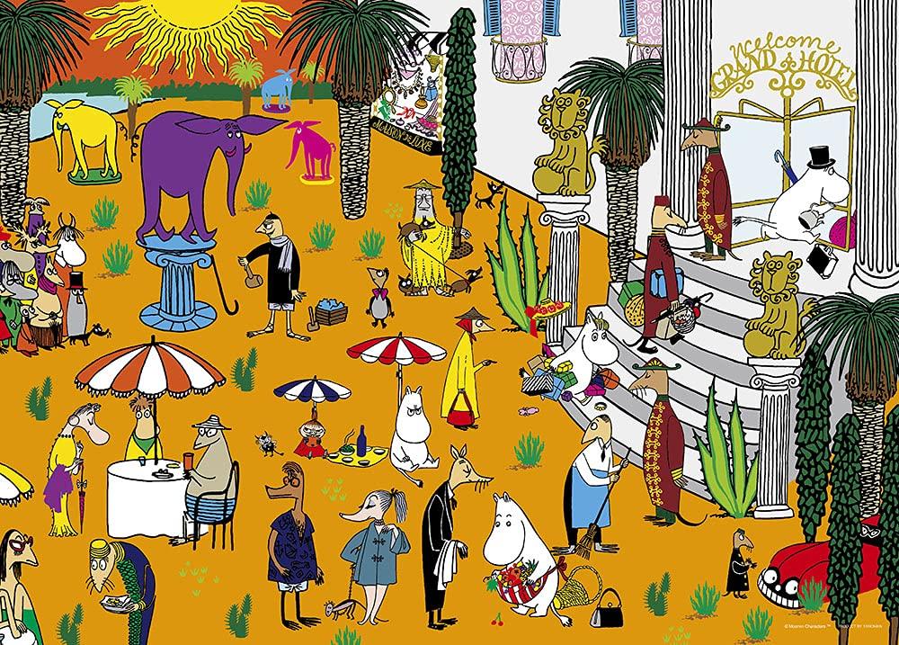 

500 piece jigsaw puzzle Moomin go to the southern island Let s (38x53cm)