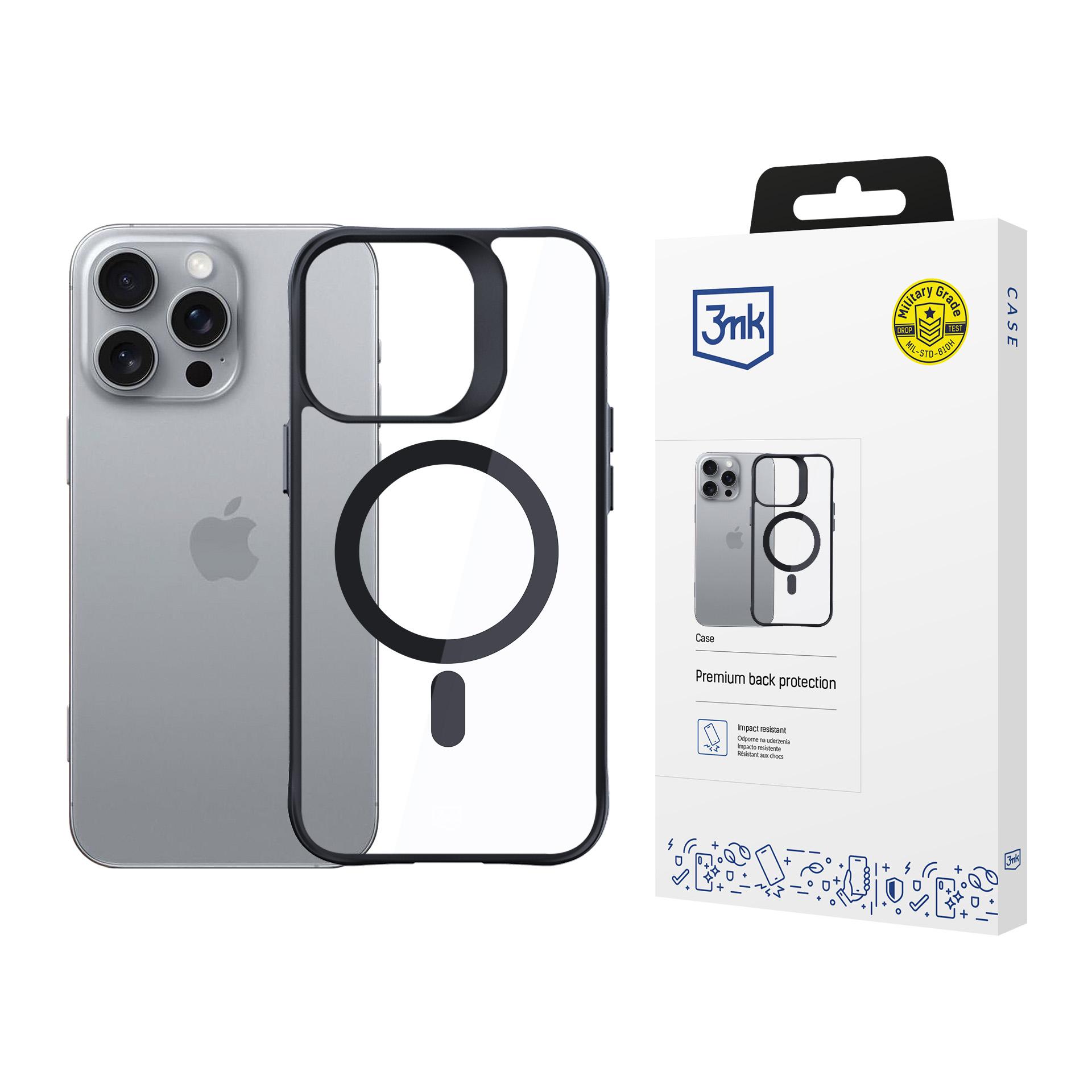 Oem Schwarz Apple Iphone 16 Pro - 3Mk Satin Armor Magcase - Bild 4