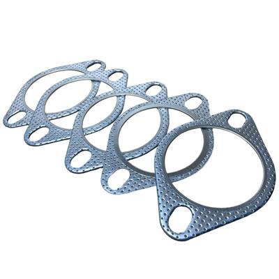 YESprime Muffler Gasket, Exhaust Flange, Turbo, Motorcycle Engine Cover, Universal Metal Ring, 76mm X 5 Pieces
