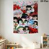 Inuyasha Timeless Adventures Tapestry Wallmounted Fashion Print Home Decor Wall Covering Decoration Homestay Soft Decoration Tapestry