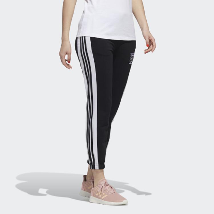 Adidas Neo Three-Stripe Casual Joggers Women Bottoms Black GJ5332