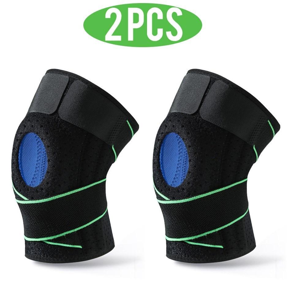 

2 шт. наколенники мужские спортивные эластичные наколенники с подкладкой для поддержки тренажерного зала фитнеса баскетбола волейбола протектор