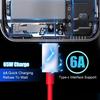 65W Fast Charging USB C To Type C Data Cable PD USB Mobile Phone Charging Wire For Samsung Huawei Xiaomi One Plus Quick Charge