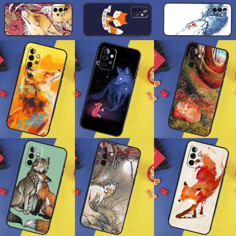 Fox Art For Samsung Galaxy A13 A33 A53 A36 A26 A05 A06 A16 A54 A34 A14 A32 A52 A55 A35 A15 A56 Case