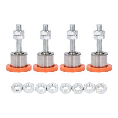 4 Pezzi Piedini per Macchina da Taglio Acciaio Inossidabile PVC Antiscivolo Supporto Stabile Robusto Livellamento