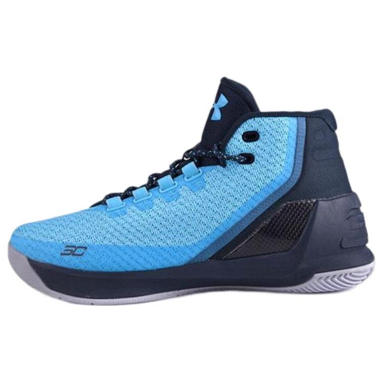 Under Armour Curry 3 Mid 'Peacock Blue' (Unisex) Peacock Blue / Black Basketball Shoes 1269279 458