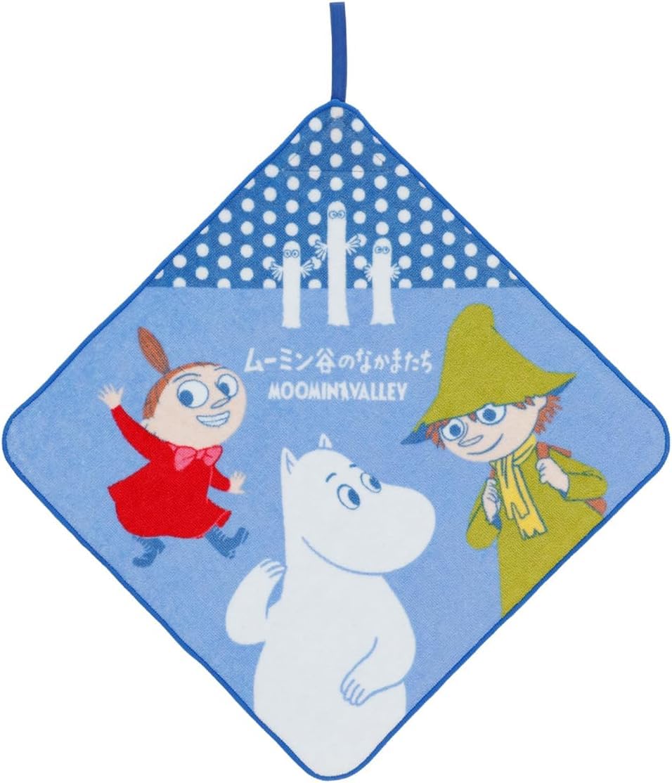 Marushin Loop Towel Moomin Dot Line Friends Back to Goods School Character Design 1505013300 - - School/Preschool - Preschool/Kindergarten/Elementary