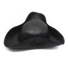 Chapeau de Pirate Cosplay Couleur Unie Cuir Synthétique Chapeau Tricorne Adulte Chapeau de Cowboy Western Drôle Halloween