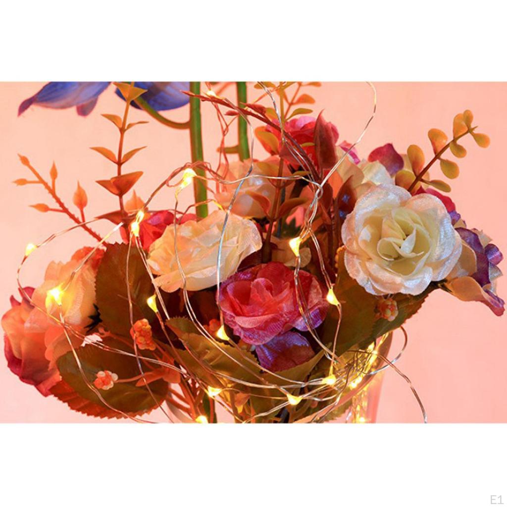 Solar LED Strip Lights Waterproof Copper Wire Light Decoration for indoor e outdoor Tree Patio