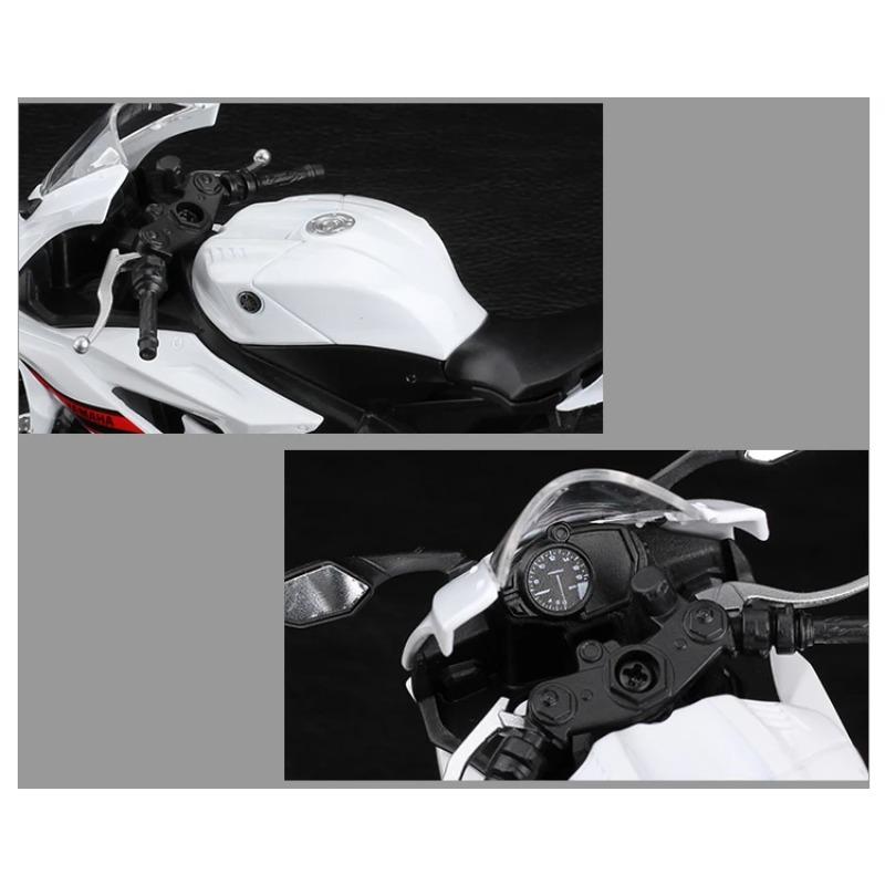 WELLY 1/12 Yamaha YZF-R6 Alloy Motorcycle Model Diecast Toy Cars Toys Racing Car Models for Childrens Vehicles Collection Gifts