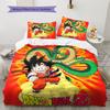 Biancheria da letto con motivo Son Goku, Set piumone Copripiumone Federa Regalo di compleanno per la casa (1 * copripiumino + 2 * federa, senza nucleo)