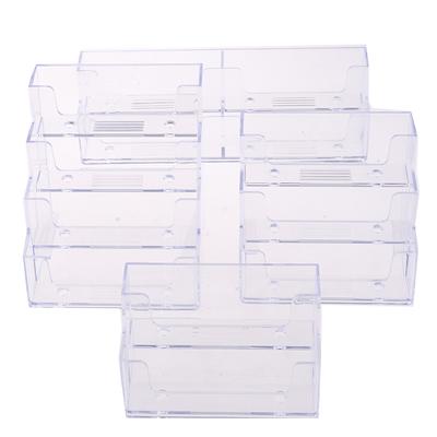 Desktop-Büro-Visitenkartenhalter, transparenter Thekenständer, Zubehör