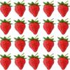 10Pcs Realistic Artificial Strawberry Fruit Ornament Handicrafts Simulation Strawberry Decorative Fake Fruits Outdoor Garden
