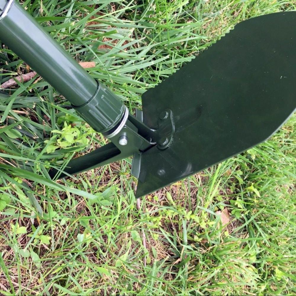 Multi-functional Folding Shovel Thickened High Carbon Steel Truck Mounted Shovel with Storage Bag Camping Shovel