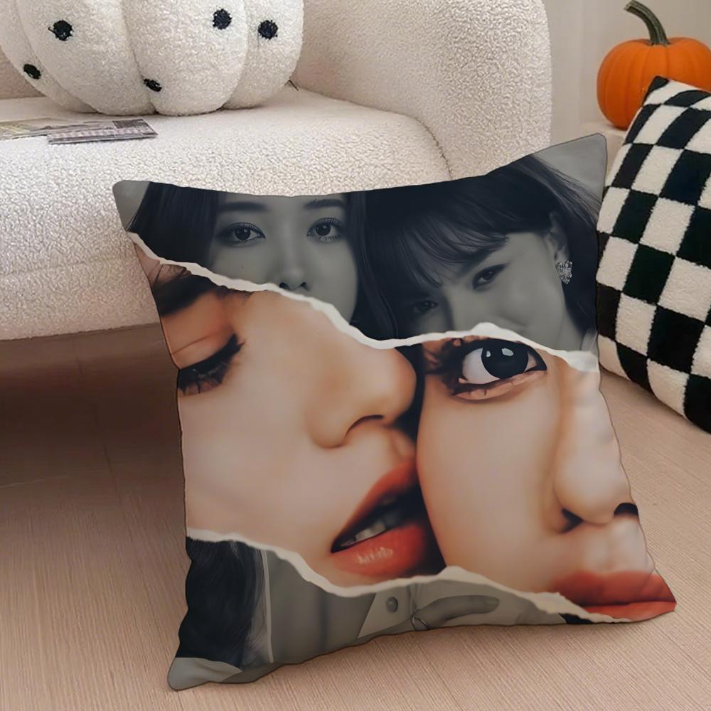 Popular Thai Actress fFreen And Becky Cushion Cover Throw Pillow Cover Hidden Button Durable Polyester Chair Cushion