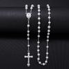 6mm Solid Colored Rosary Beads Catholic Necklace Rosary Beads Women Necklace  for Teenage Girl