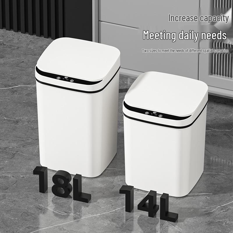 2026 Smart Large-Capacity Automatic Trash Can for Home, Living Room, and Bathroom