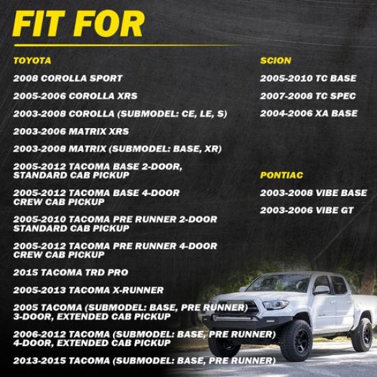 Pair & Interior LH Beige RH Handle Lever Door W/Chrome For Toyota Corolla Matrix