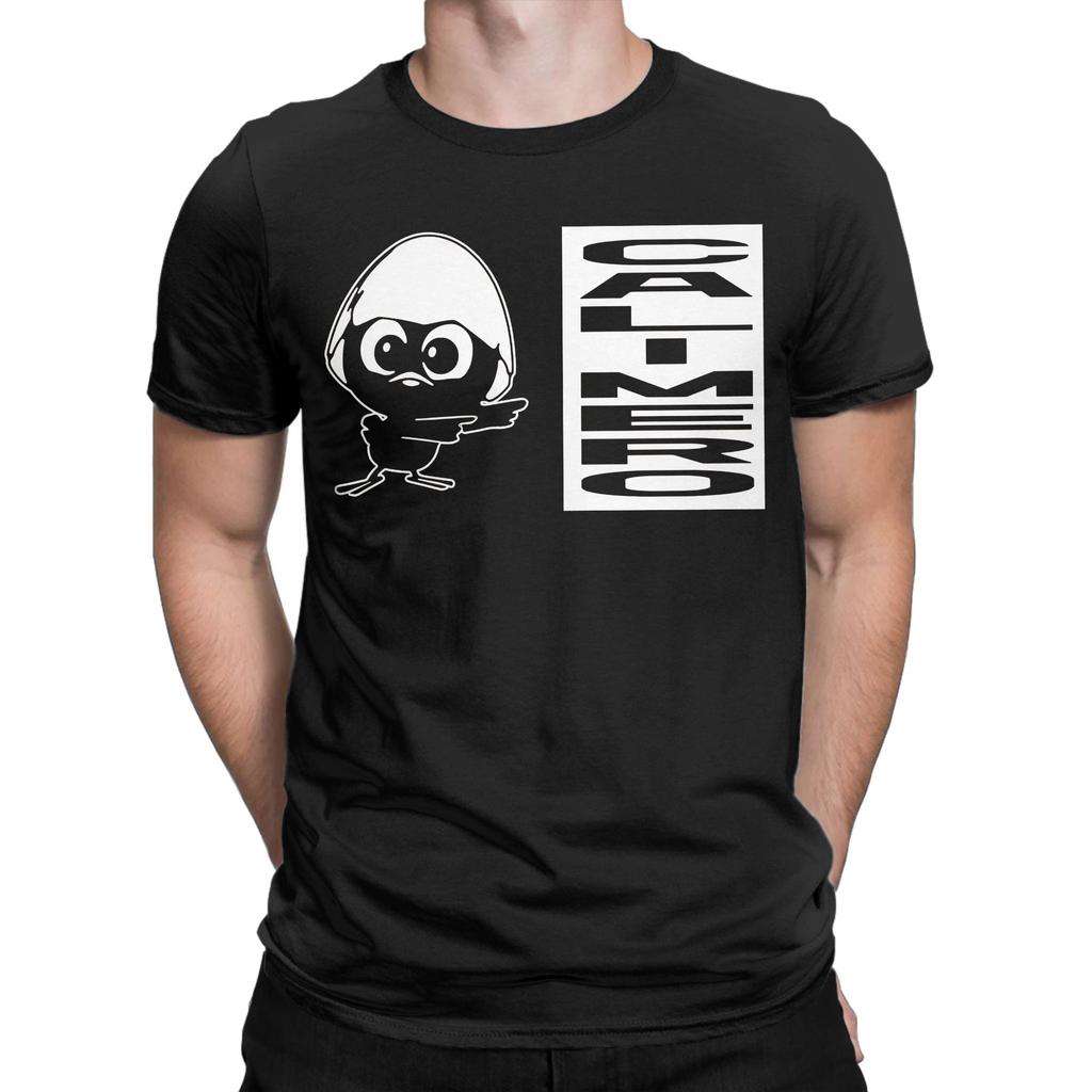 Calimero Black Chick Graphic Printed T Shirts for Men Women Pure Cotton Tee Shirt Clothes