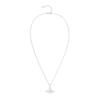 VIVIENNE WESTWOOD Mini reliéfní náhrdelník Saturn Unisex náhrdelník Stříbrná bílá 6302008602P444