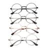 Classic Metal Frame Reading Glasses Spring Hinge Resin Presbyopic Eyewear Fashion Retro Round Nerd Eyewear +1.00~+4.0 Diopter