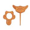Brooch Pin With Wooden Animal Pattern Diy Craft Badge Cartoon Pin Funny Cute Shawl Pin Scarf Buckle Clasp Pins Jewelry Gift