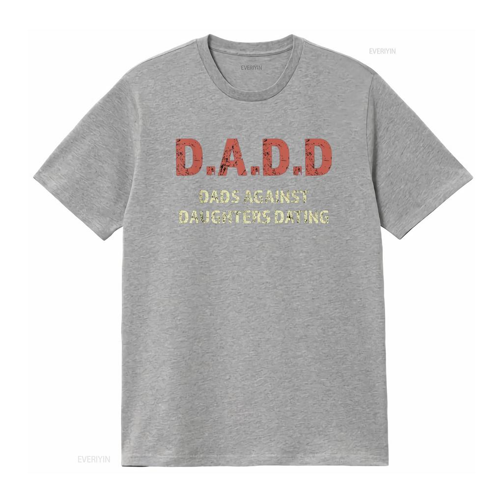 Herren D Dads Against Daughters Dating Lustiges T-Shirt vintage Gewaschen Bequem Oberteil Für Den Alltag homme Grafik Stilvoll