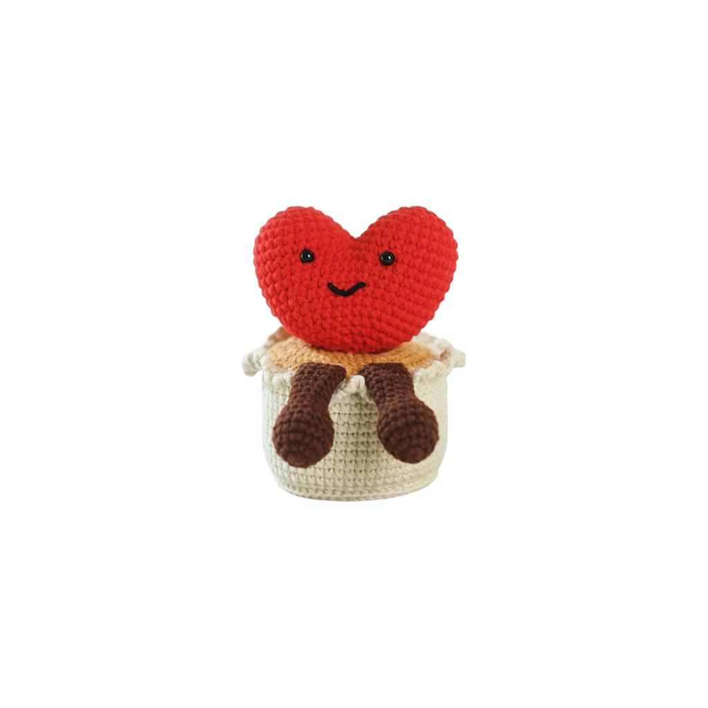 Crochet Flower Potted Plant - Cute Knitted & Rose For Home Decor- Perfect Gift For Valentine's Day & Birthdays