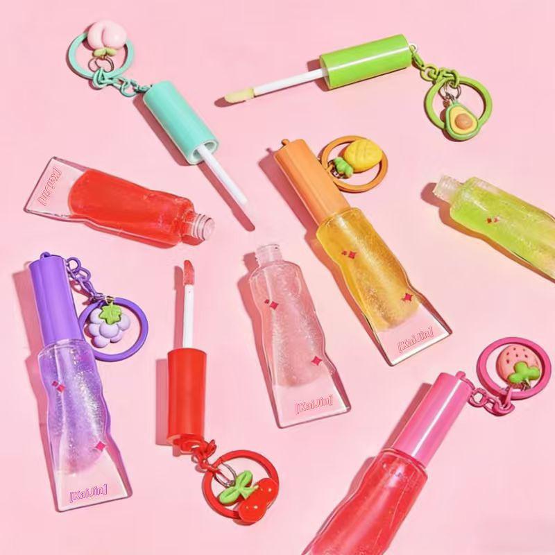 6Ml Lip Gloss Tubes Empty Abs+Pet Big Brush Rod Round Cosmetic Tube Clear Lip Balm Bottle Refillable Gloss Containers Packing