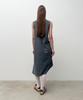 Daiaegeuneol Unbalanced Long Dress (Charcoal)