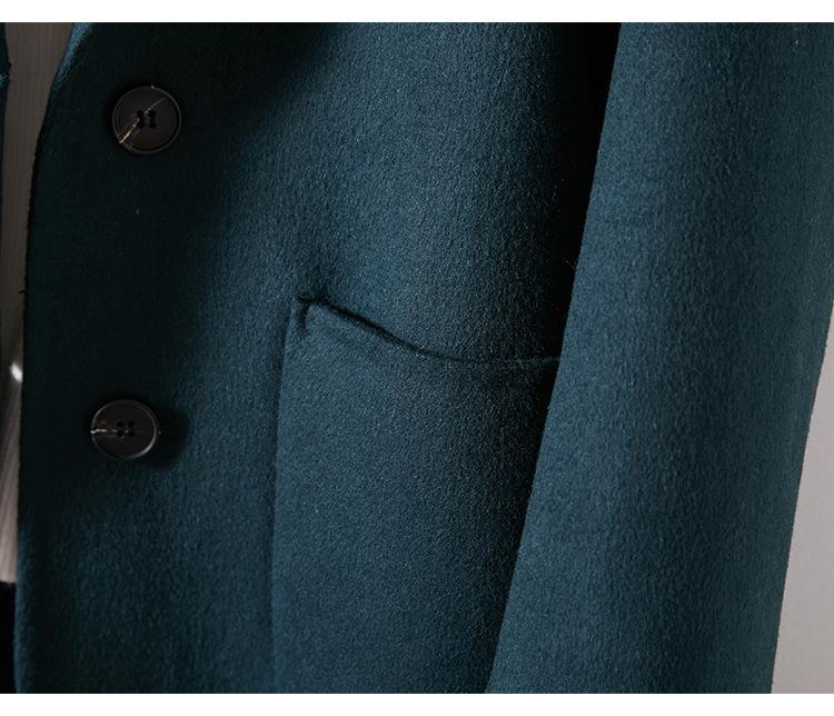 2025 Women's Autumn/Winter Slimming Wool Blazer – Elegant Double-Faced Wool Coat for Commuting