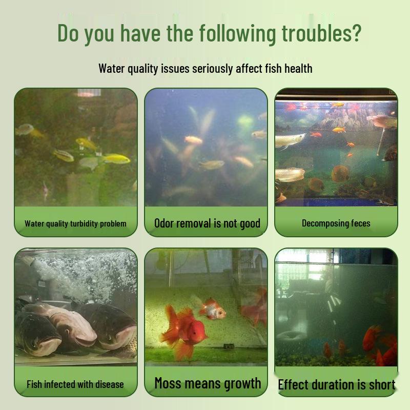 Akvarium En-Droppe Vattenrenare: Klart, renat vatten för fisk – Fri frakt ingår