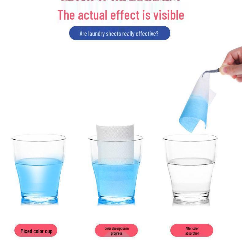 Lingettes de lessive anti-décoloration absorbant les couleurs - Pack vrac