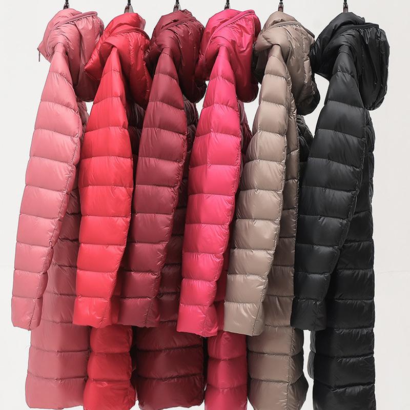Cappotti Lungo Inverno Giacca Imbottita Staccabile Giacca Imbottita Leggera da Donna Cappotto Caldo con Cappuccio