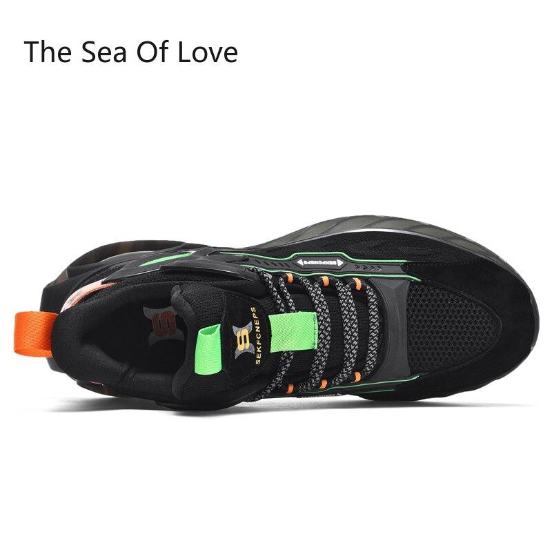 Man Chunky Sneakers Autumn Luminous Adult Men Sport Running Shoes Designer Shoes Men Plus Size 39 ~46 Sneakers Women