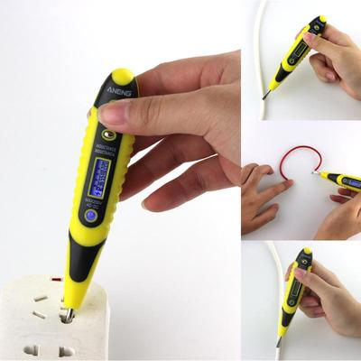 Digital Test Pen AC DC 12-250V Tester Electrical LCD Display Voltage Detector Test Pen
