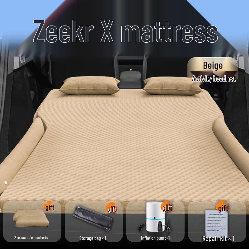 Zeekr X Car Bed: Inflatable Rear Seat Sleeping Pad & Air Cushion, Compatible with 25 Models.
