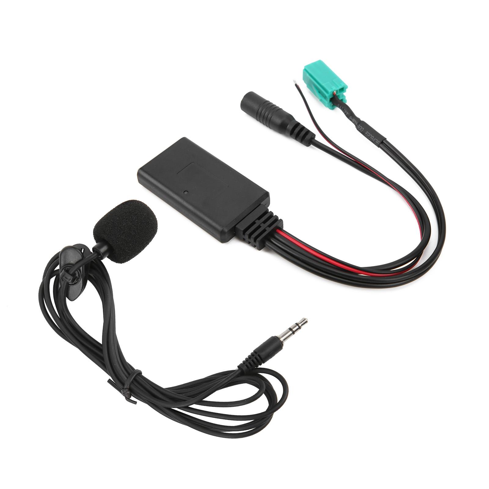 

Адаптер микрофона Дополнительный аудиопровод Plug and Play Замена для ClioEspaceKangooMegane