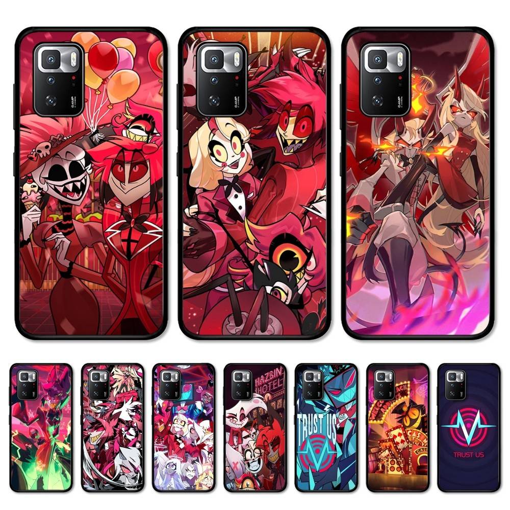 H-Hazbin H-Hotel Phone Case For Redmi Note 4 X 5 A 6 7 8 T 9 9S 10 11 11S 11Epro Poco M3 pro