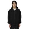 Heavyweight Waffle Zip Parka Thick and M - Stylish, BLACK,