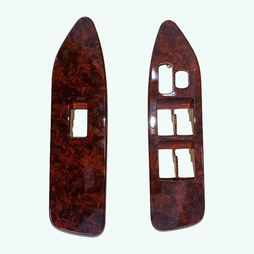 LC100 FJ100 Interior Wooden Window Switch Lifter Panel Cover For Toyota Land Cruiser 100 2003 2004 2005 2006 2007 08 Accessories