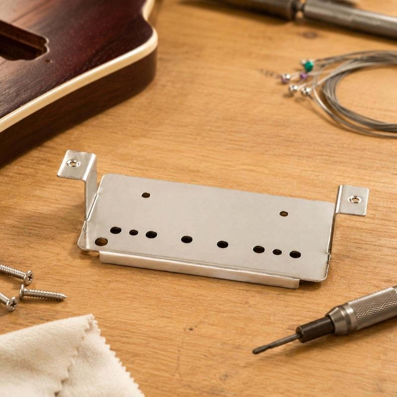 High Leg Guitar Pickup Base Plate, Metal Mounting Plate with Hole Structure for Pickup Replacement, Repair Work, Maintenance and Upgrade Projects