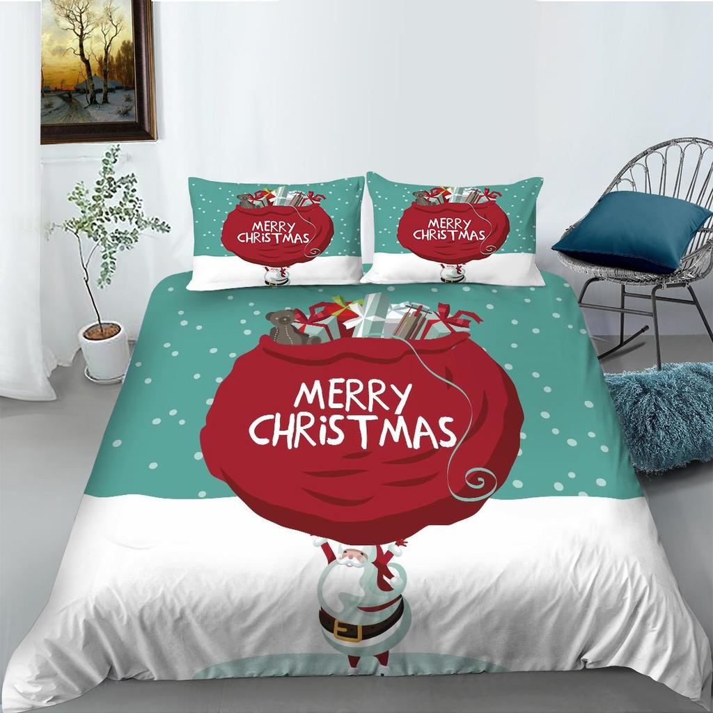 Bettbezug-Set für Zuhause, Bettwäsche, einzigartiges Design, weihnachtliche Heimtextilien, hochwertiges Bettdeckenbezug-Set