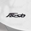 TQ013-Car 3D Metal For Ford Fiesta MK4 5 6 7 8 New And Old Style Body Emblem Badge Decals Auto Tail Sticker Decorative Accessories