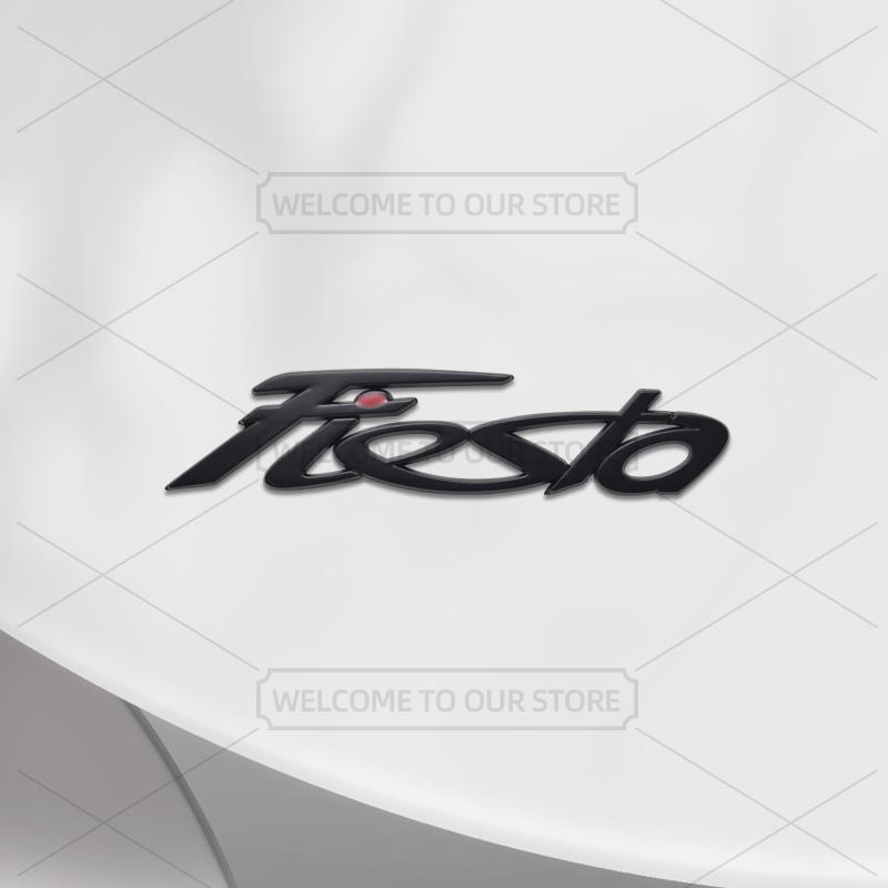 TQ013-Car 3D Metal For Ford Fiesta MK4 5 6 7 8 New And Old Style Body Emblem Badge Decals Auto Tail Sticker Decorative Accessories