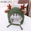 Baby Hats Autumn and Winter Boys Baby Wool Hats Antlers Ears Girls Ear Protectors Knitted Hats Children Thermal Hats