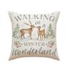Decorative Animal Antler Cushions Cover 45x45cm Soft Cotton Linen Blend Pillowcase for Sofa Chair