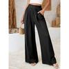 Women's Casual And Fashionable Color Loose Pants With Pocketes