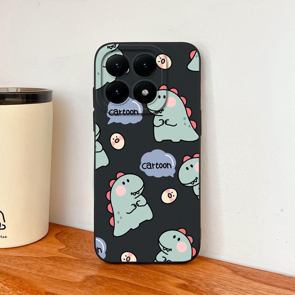 For Xiaomi 15T Pro Case For Xiaomi 17 Pro Max Cartoon Phone Back Cover Full Protection Soft Liquid Silicone Shockproof Bumper